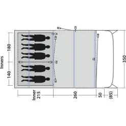 Outwell Avondale 5pa -VAUDE Butikk outwell avondale 5pa green 6