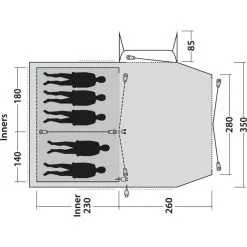 Outwell Nevada 5PE -VAUDE Butikk outwell nevada 5pe navy night 2