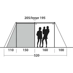 Outwell Nevada 5PE -VAUDE Butikk outwell nevada 5pe navy night 3