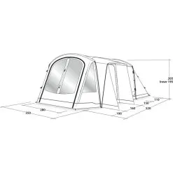Outwell Nevada 5PE -VAUDE Butikk outwell nevada 5pe navy night 4