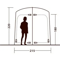 Outwell Seahaven Comfort Station Double -VAUDE Butikk outwell seahaven comfort station double blue 2