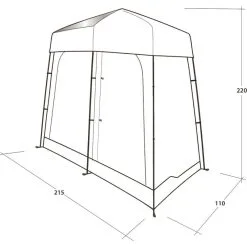 Outwell Seahaven Comfort Station Double -VAUDE Butikk outwell seahaven comfort station double blue 3
