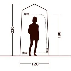 Outwell Seahaven Comfort Station Single -VAUDE Butikk outwell seahaven comfort station single blue 3