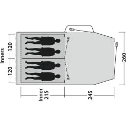 Outwell Springwood 4SG -VAUDE Butikk outwell springwood 4sg blue 2