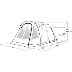 Outwell Springwood 4SG -VAUDE Butikk outwell springwood 4sg blue 5