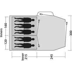 Outwell Springwood 5SG -VAUDE Butikk outwell springwood 5sg blue 5