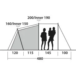 Outwell Springwood 5SG -VAUDE Butikk outwell springwood 5sg blue 6