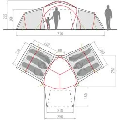 VAUDE Badawi Long 6P -VAUDE Butikk vaude badawi long 6p