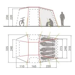 VAUDE Butikk -VAUDE Butikk vaude drive van xt 5p sand 1